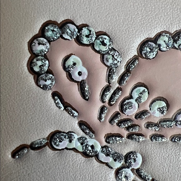 Coach Pink Embellished Butterfly Mini Crossbody NWT - Picture 16 of 16